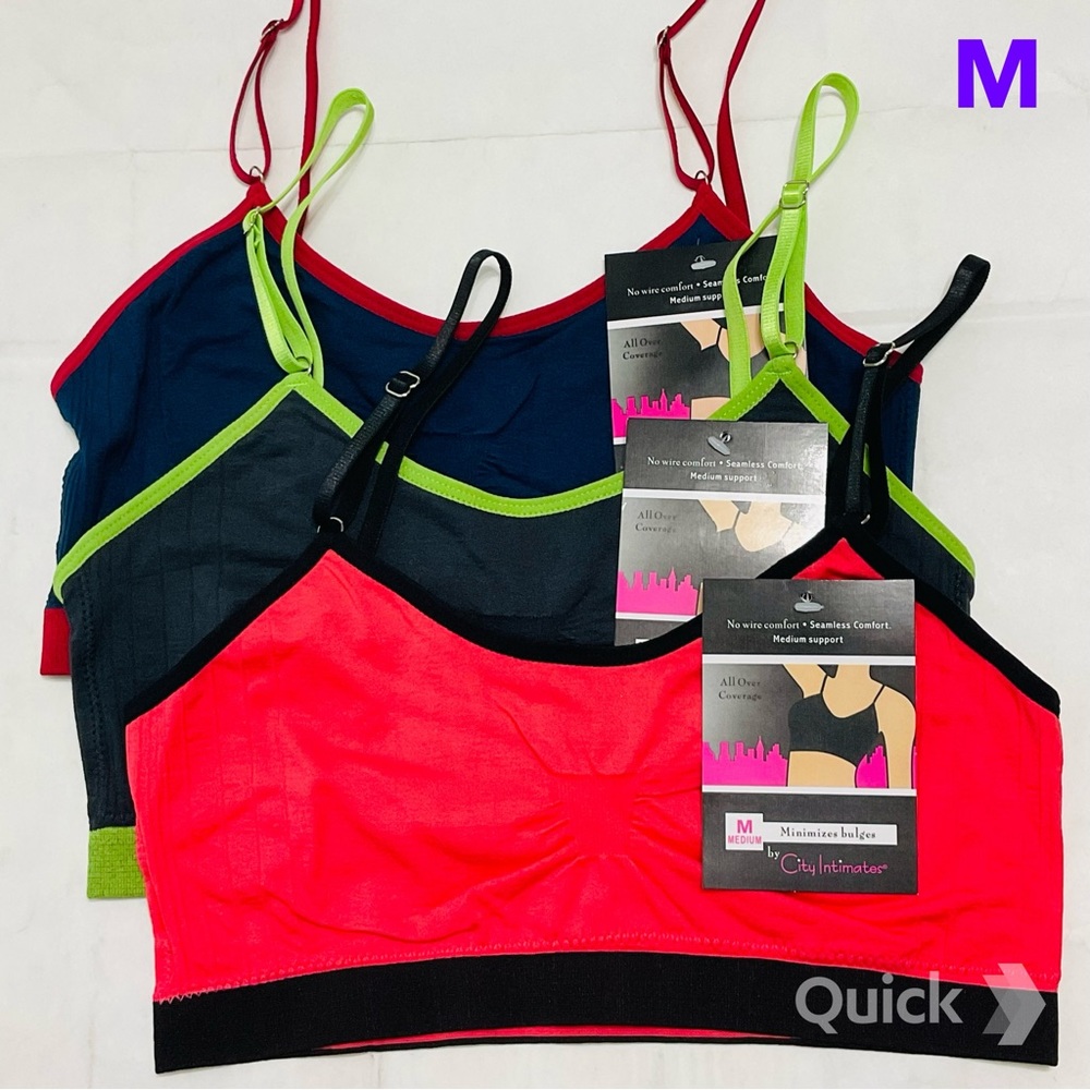 M - NWT 3 pcs Wireless Sports Bralettes